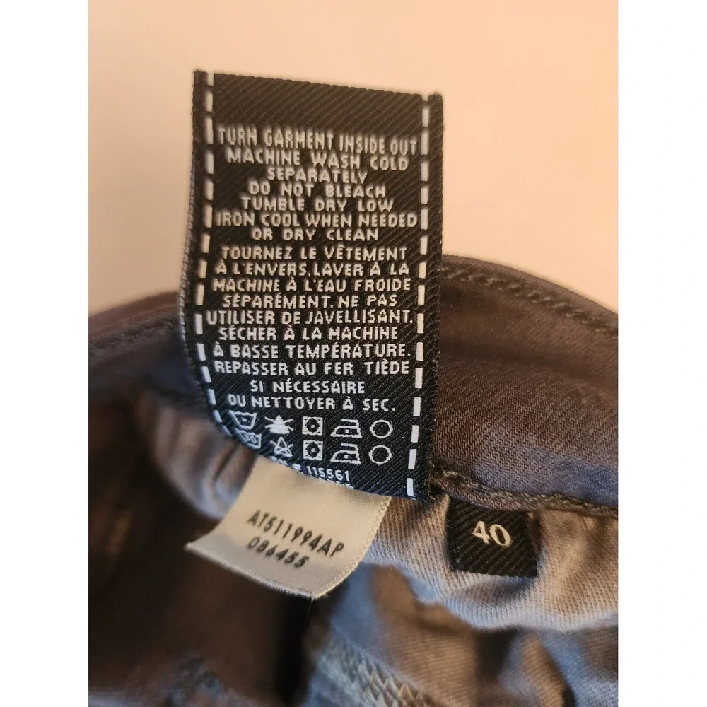 7 For All Mankind Slimmy Luxe Sport Pants Mens 40 Charcoal Grey AT511994AP